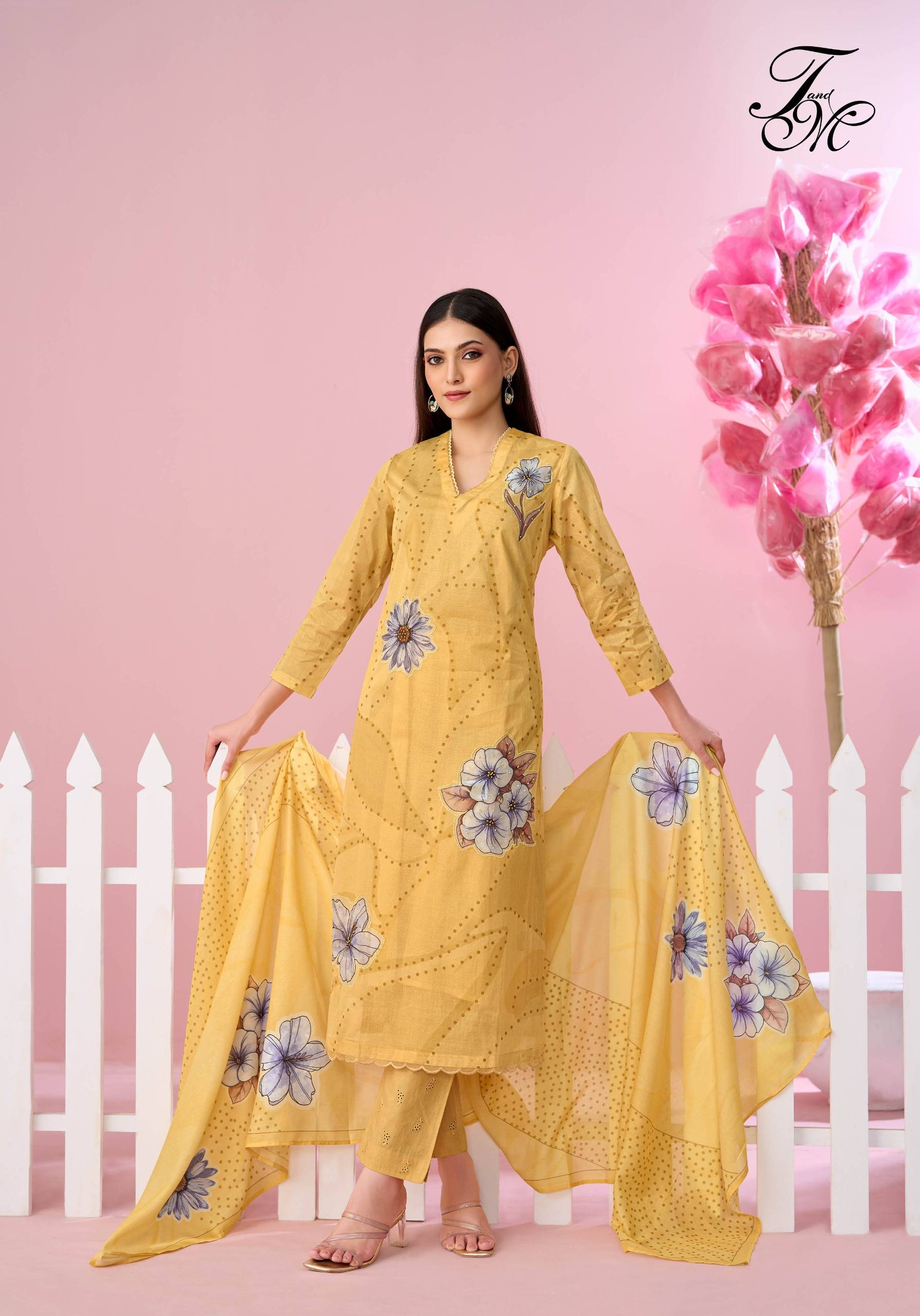 Candy walk By T And M Designer Studio Beautiful Festive Suits Colorful Stylish Fancy Casual Wear & Ethnic Wear organdie digital Dresses At Wholesale Price 